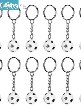 home decoration accessories Stone Soccer Ball Keychains Min