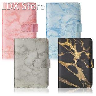 A6 PU Notebook Binder Marble Refillable Binder With Magnetic