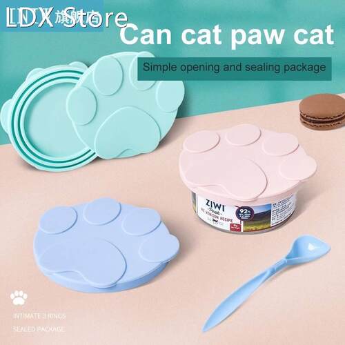 Portable Silicone Dog Cat Canned Lid Reusable Food Storage K