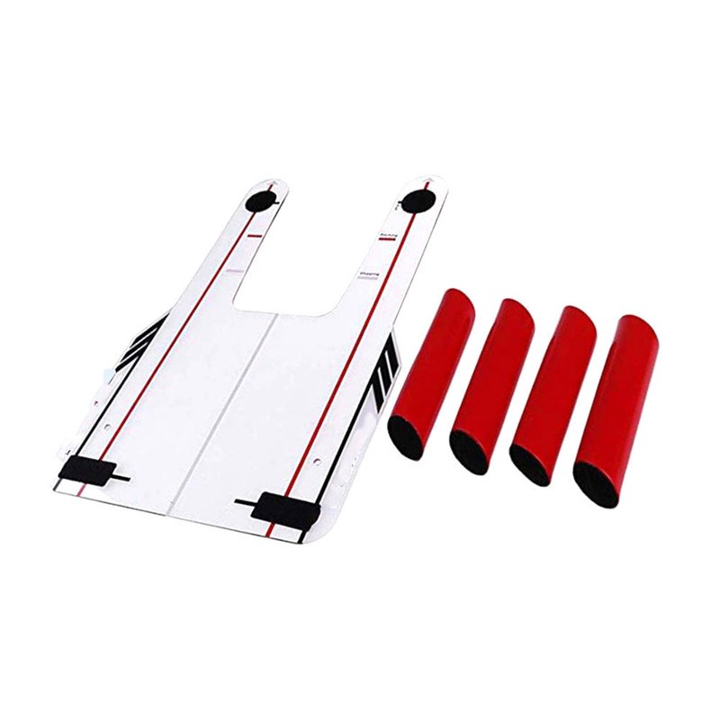 4 Red Speed Rods  Mirror Golf Speed Trap Base Golf Swin