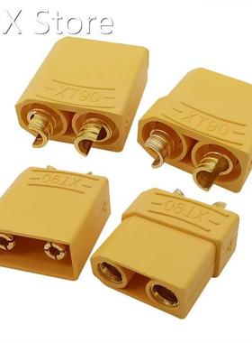 1/2Pair Yellow XT-90 Male Female Bullet Connector XT90 Gold