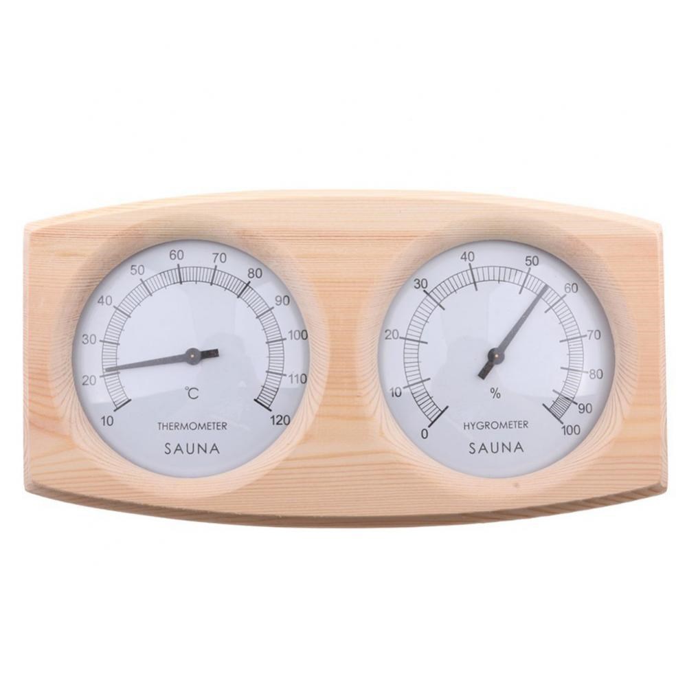 80% Hot Sale Sauna Room Water Vapor Wooden Thermometer Hygro