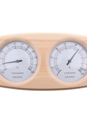 80% Hot Sale Sauna Room Water Vapor Wooden Thermometer Hygro
