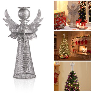 Amosfun Christmas Tree Topper Angel Treetop Decoration Angel