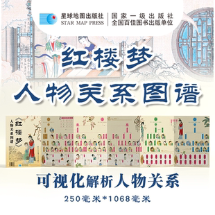 人物关系图谱 中学生适用四大名著思维导图 红楼梦人物关系图谱 星球地图出版 红楼梦 四大名著思维导图 社 星球社直营