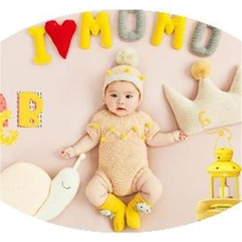 婴儿百天拍照服装宝宝百天照主题f摄影服装背景道具出租老头