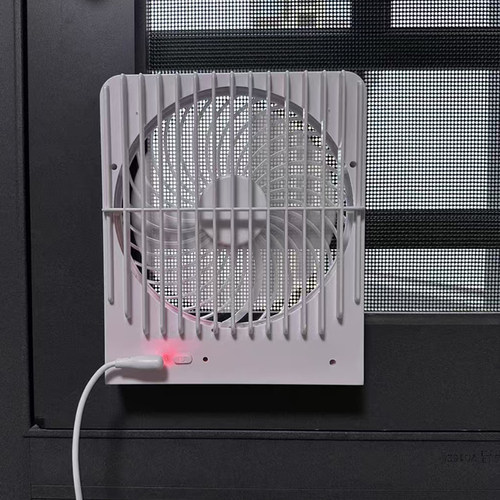 厕所静音纱窗新风抽风机