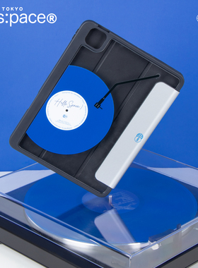 壳空间原创蓝色唱片高级适用苹果iPad保护套air4平板壳pro9.7/11/12