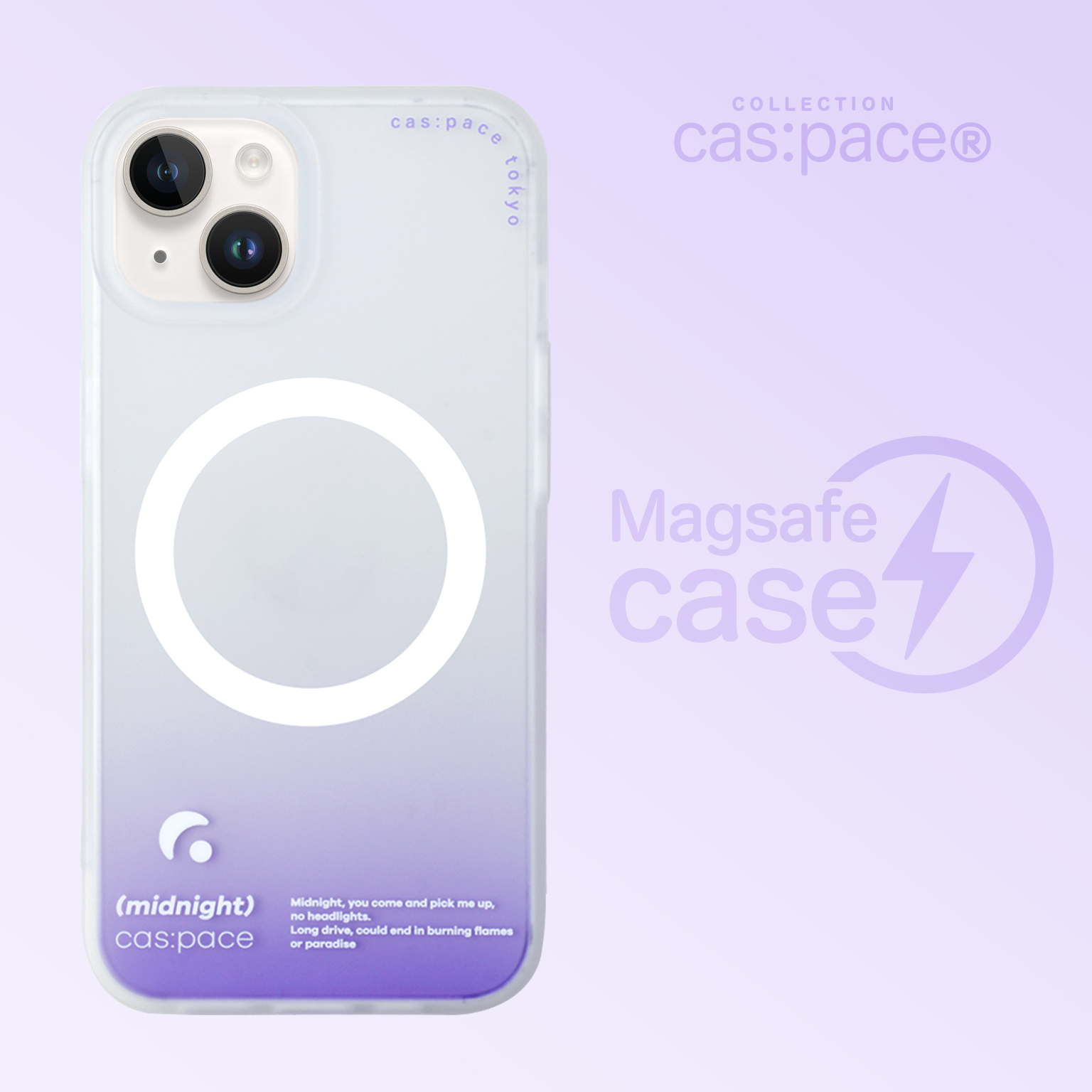 壳空间原创Magsafe磁吸无线充电紫色渐变电镀手机壳适用苹果16iPhone15promax14高级小众13pro透明12磨砂新款