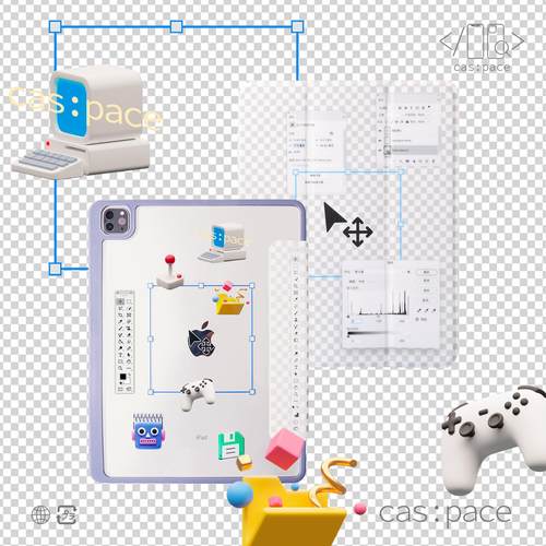 壳空间原创意棋盘格子适用苹果平板保护壳套20201iPad笔槽pro透明5/6/13