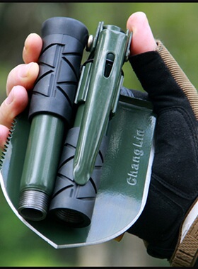 工兵铲多功能铁锹小号折叠铲子德国便携式锄头挖土户外钓鱼铲车载