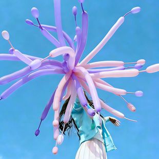 春节金红烟花气球喜庆结婚场景布置儿童宝宝生日宴会包厢吊顶装饰