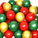 圣诞节红绿色圆形气球圣诞节气球大红墨绿金色白圆形装 饰场景布置