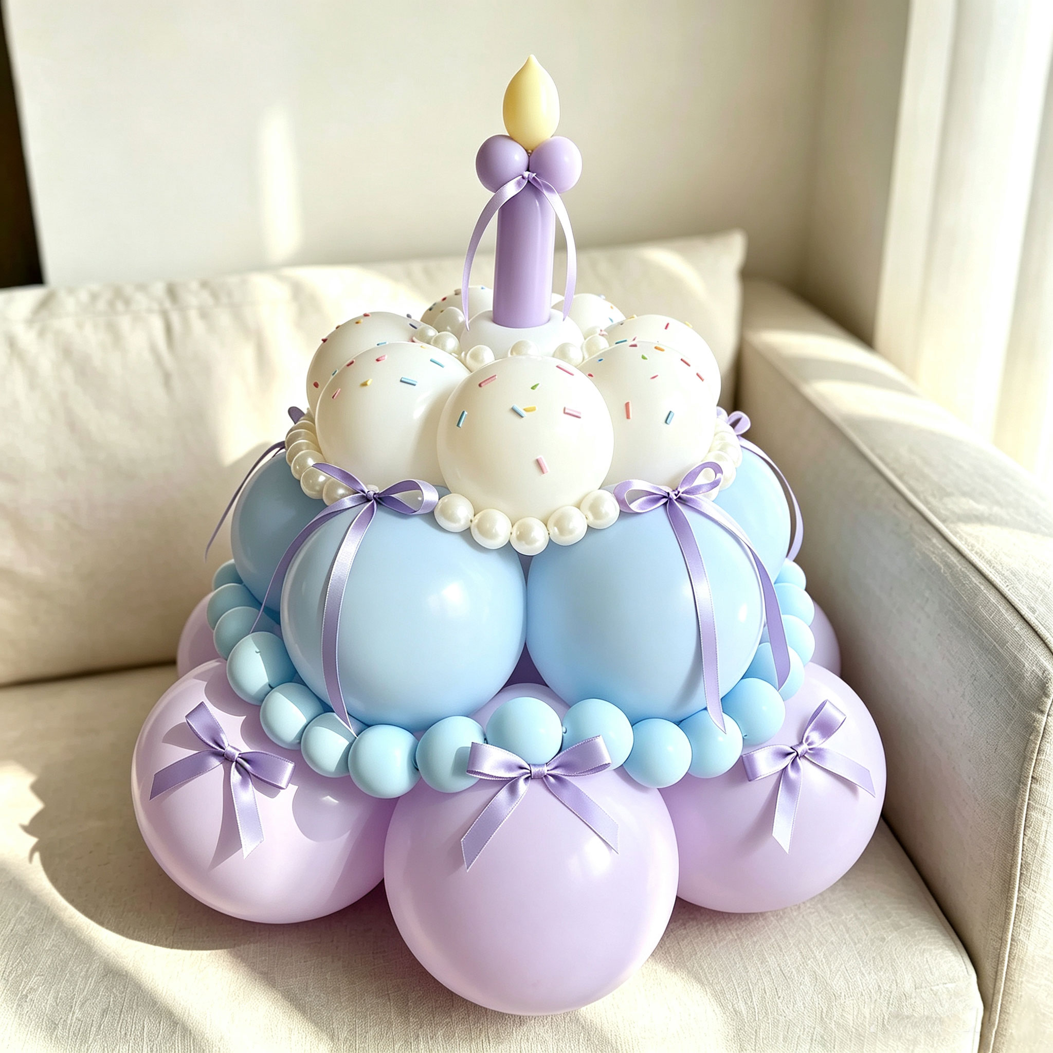 多巴胺生日蛋糕气球套餐装饰DIY材料包生日惊喜布置道具场景布置