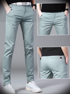 休闲裤男款夏季修身小脚裤休闲长裤男士裤子2025新款夏季薄款长裤