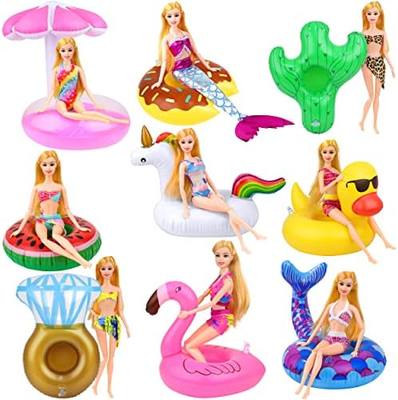 ZITA ELEMENT 9 Pcs Cute 11.5 Inch Girl Doll Float Swimming P