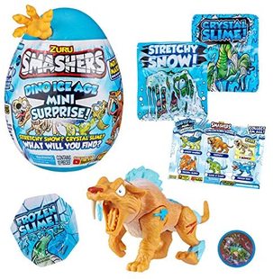 Smashers Age Ice Dino Mini Tiger Sabre ZURU Tooth Surpris