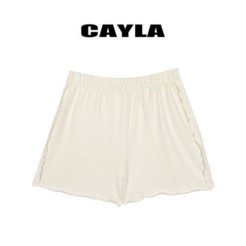 舒适百搭进口毛圈针织卷边短裤