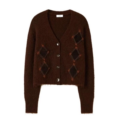 冬季新款马海毛气质针织衫上衣