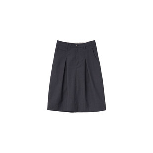 【2026早春胶囊系列】fafamoon设计师品牌六分直筒简约羊毛半身裙