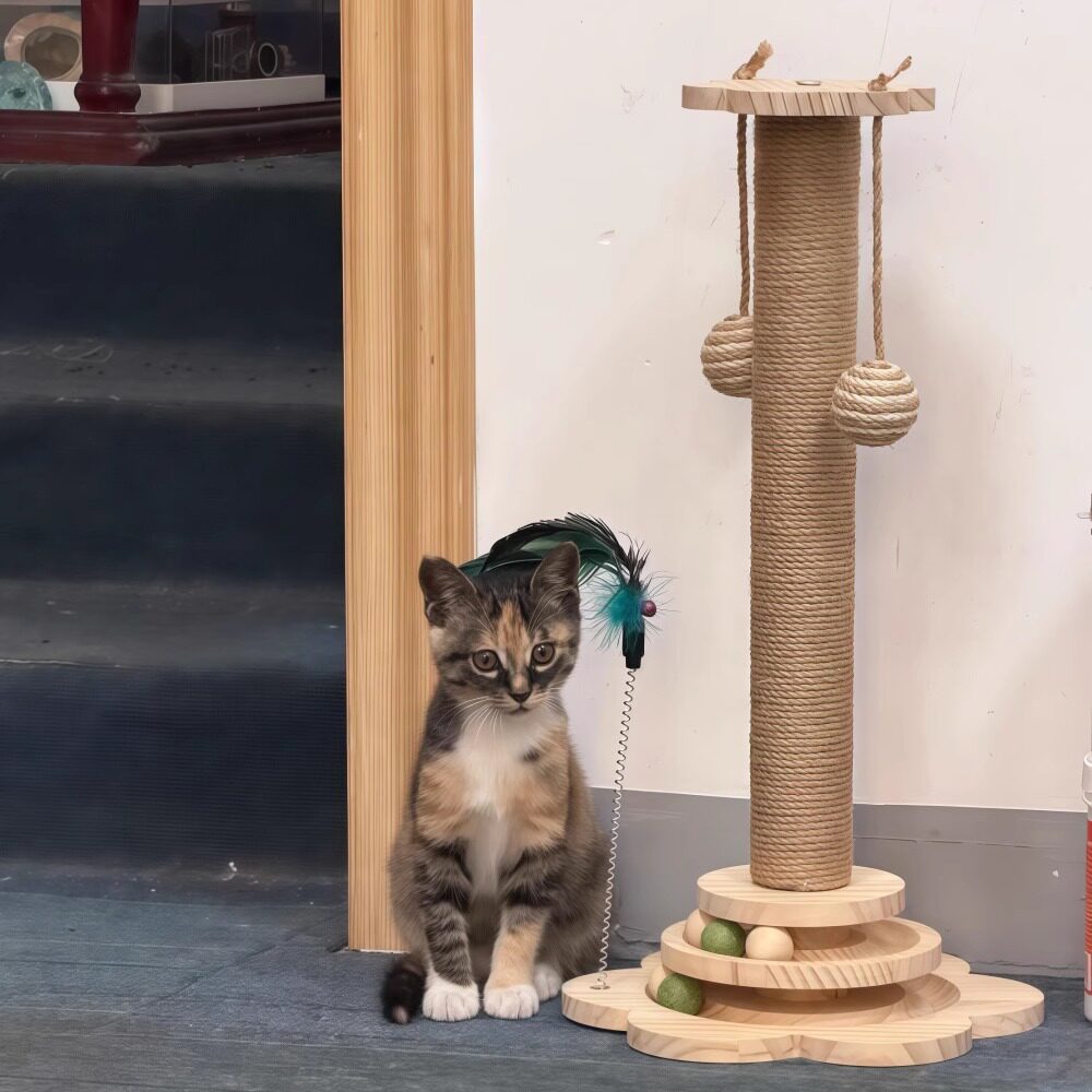立式耐磨不掉屑麻绳猫抓板自嗨
