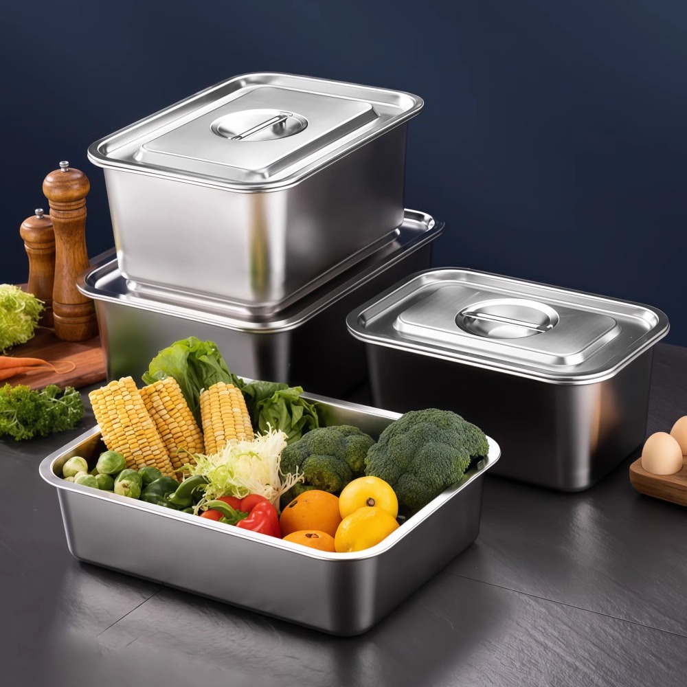 食品级加厚加深不锈钢酒店餐具