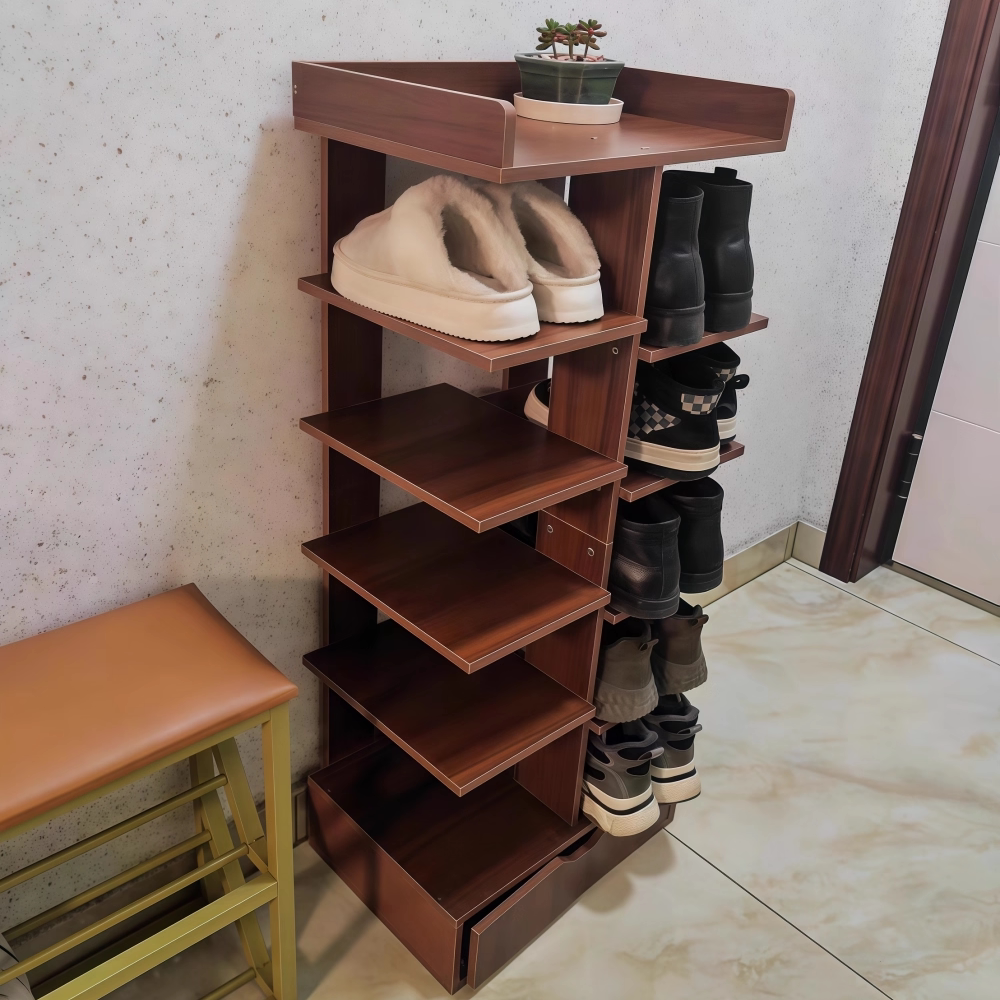 家用门口转角多层省空间鞋架