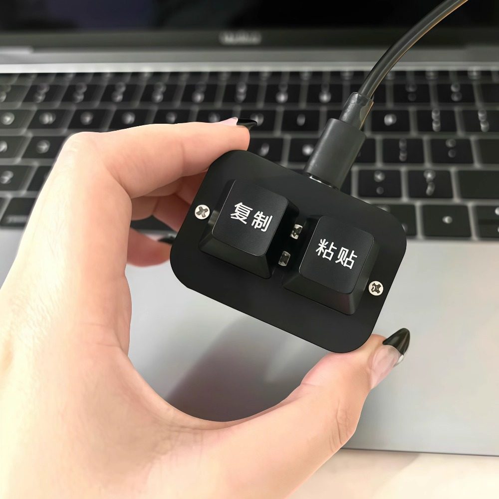 自定义迷你2两键小键盘快捷键复制粘贴热插拔办公英文无线蓝牙款