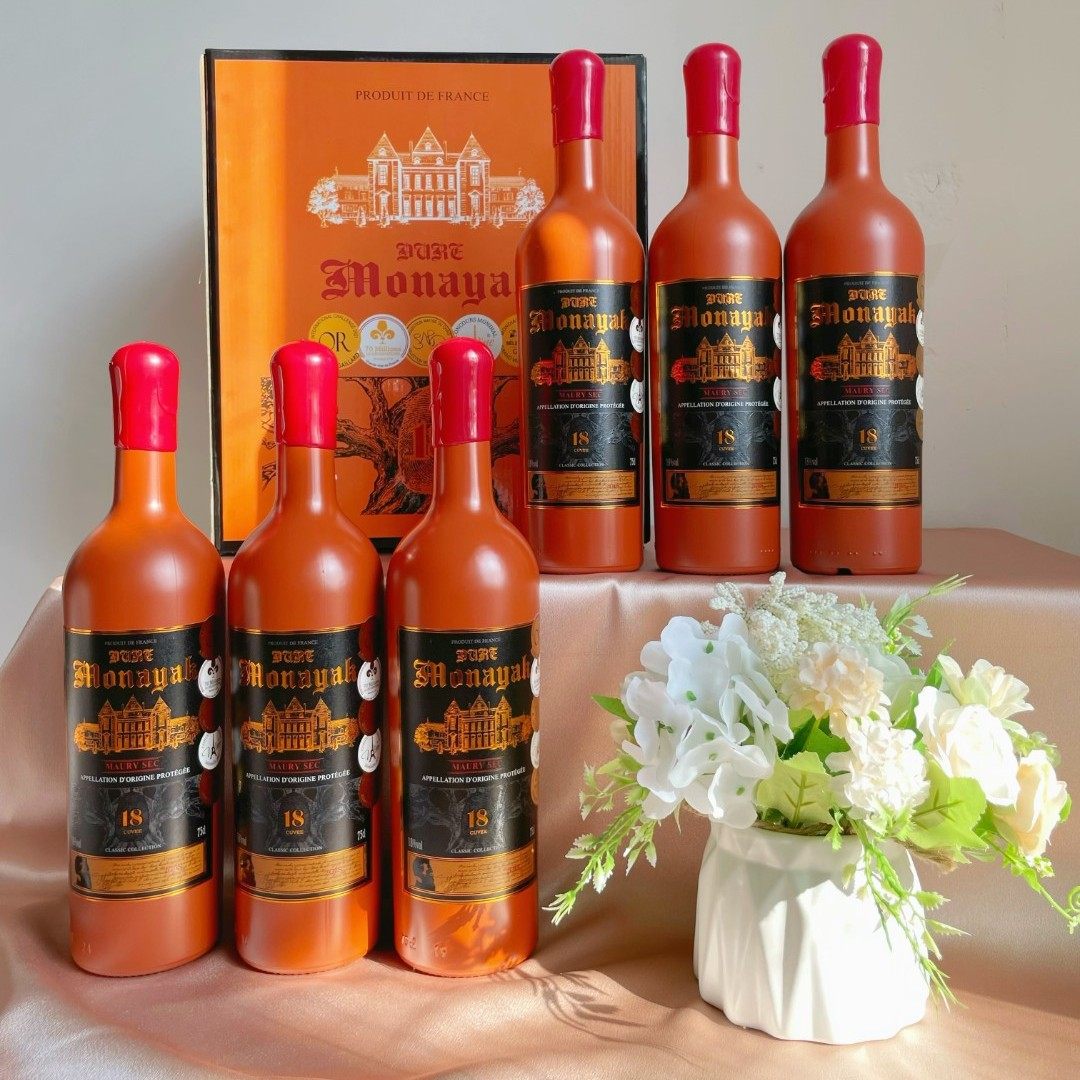 18度法国进口红酒蒙纳雅克公爵干红葡萄酒750ml*6瓶整箱特价酒水