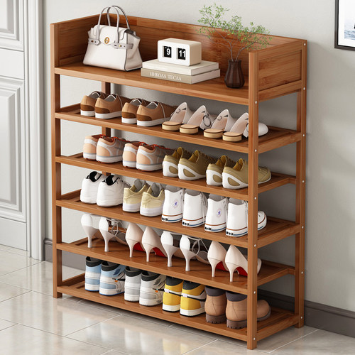 微茂楠竹鞋架结实稳固多层落地