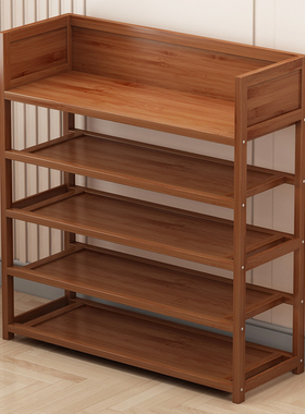 楠竹鞋架子简易经济型家用入户门口宿舍客厅收纳置物架多层小鞋柜