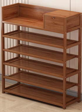 楠竹鞋架子简易经济型入户门口宿舍客厅多层收纳置物架家用小鞋柜