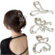 金属镂空抓夹时尚 ins质感y2k简约气质蝴蝶爱心鲨鱼夹发尾夹子发饰