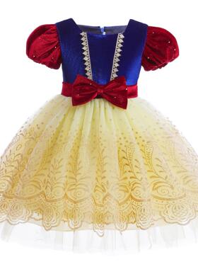 Baby Girls Bow Dress Formal Wedding Party Dresses For Kids裙