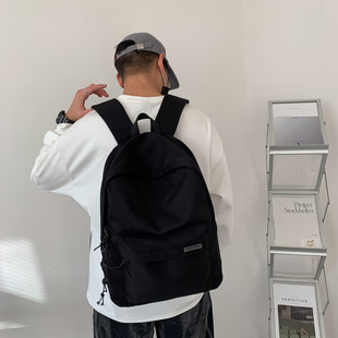 背包男士双肩包书包简约大容量电脑女士休闲日系初中生高中大学生