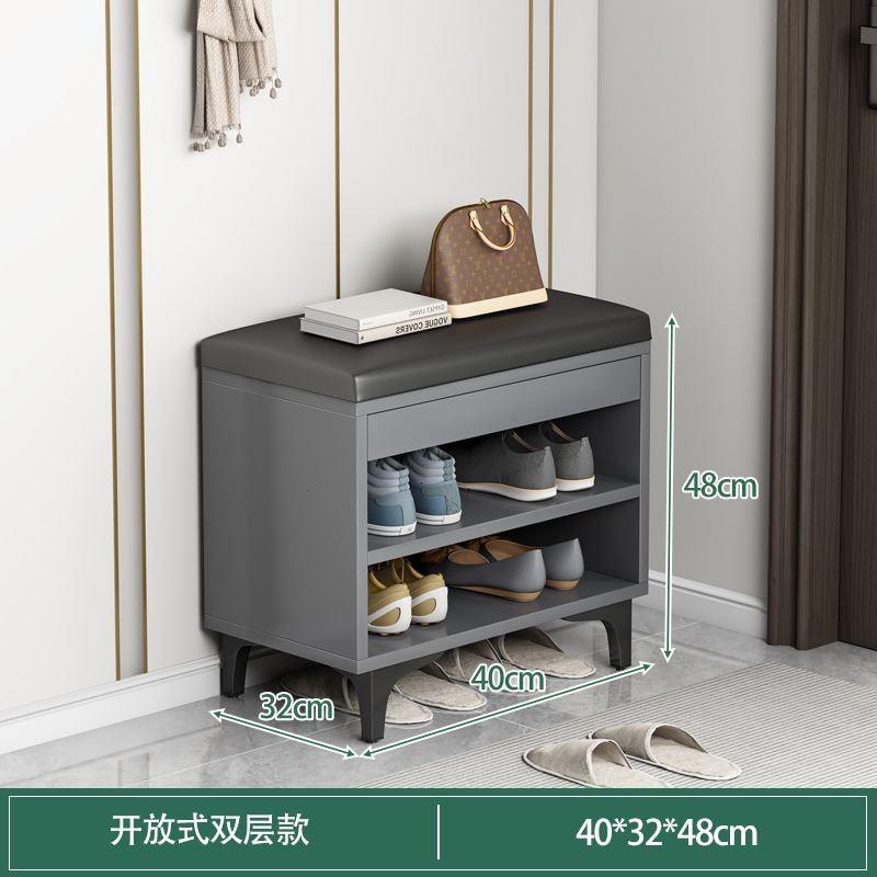 鞋柜坐凳一体家用门口楼道外换鞋凳入门玄关坐垫软包小户型可坐柜