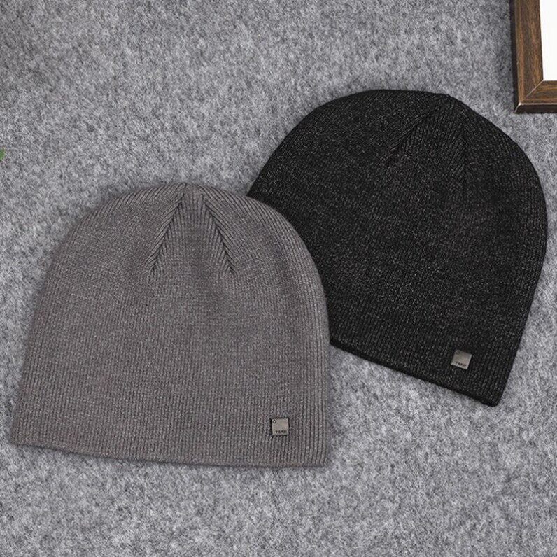 秋冬季男士韩版潮流针织帽学生青年薄款骑车毛线帽男款时尚棉帽子