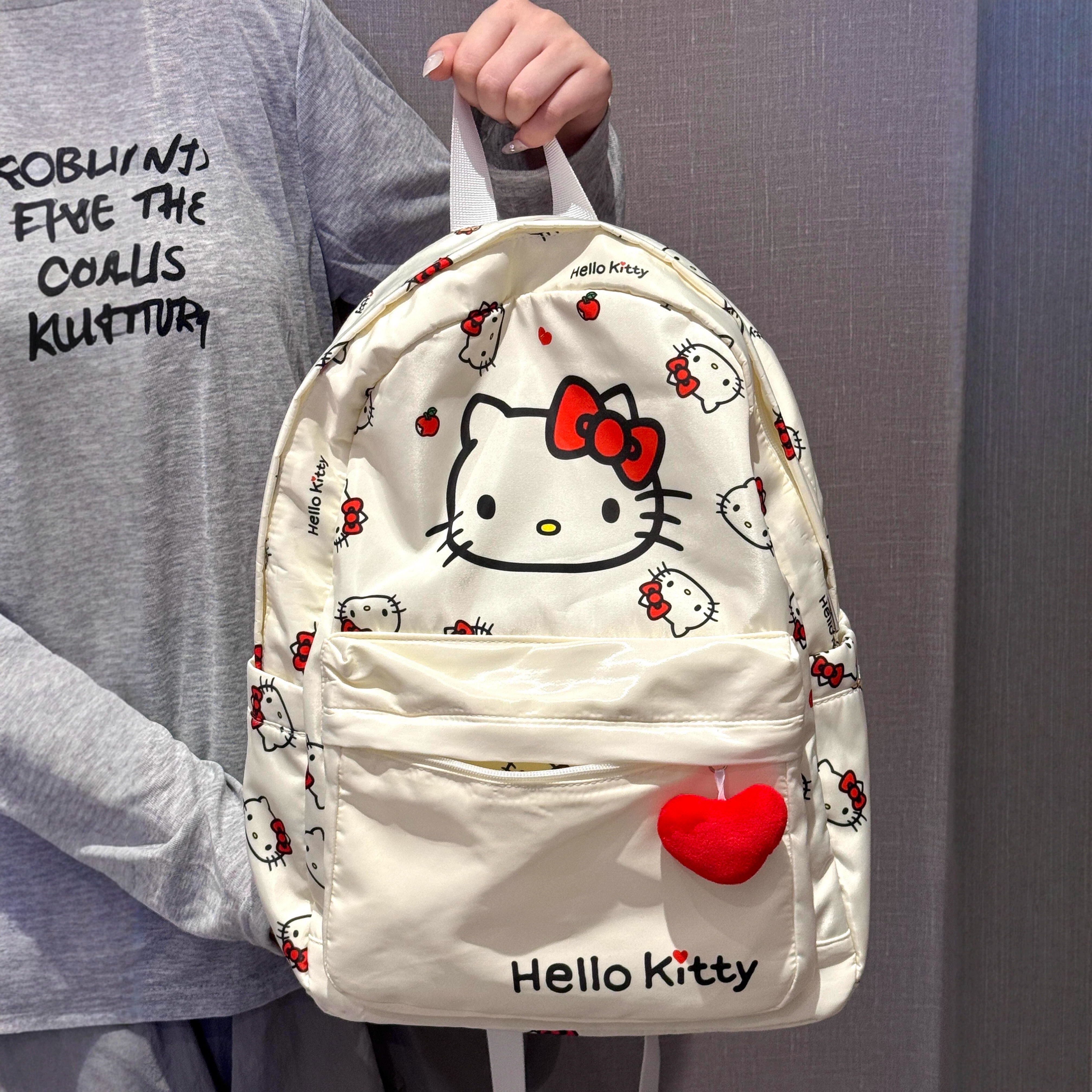 哈喽kitty书包初中女生双肩包大容量背包2025新款可爱电脑包通勤