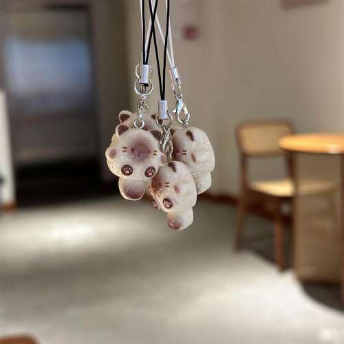 可爱少女暹罗猫挂件卡通百搭风钥匙扣猫咪包包吊坠礼物挂饰