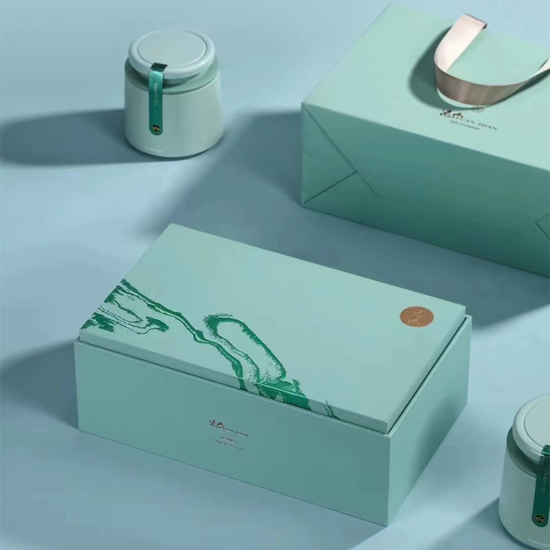 新款茶叶礼盒空盒绿茶龙井毛尖单枞半斤装铁罐通用茶叶包装盒定制