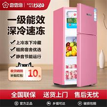 香雪海冰箱小型家用双开门二人出租房用单人宿舍迷你一级能效省电