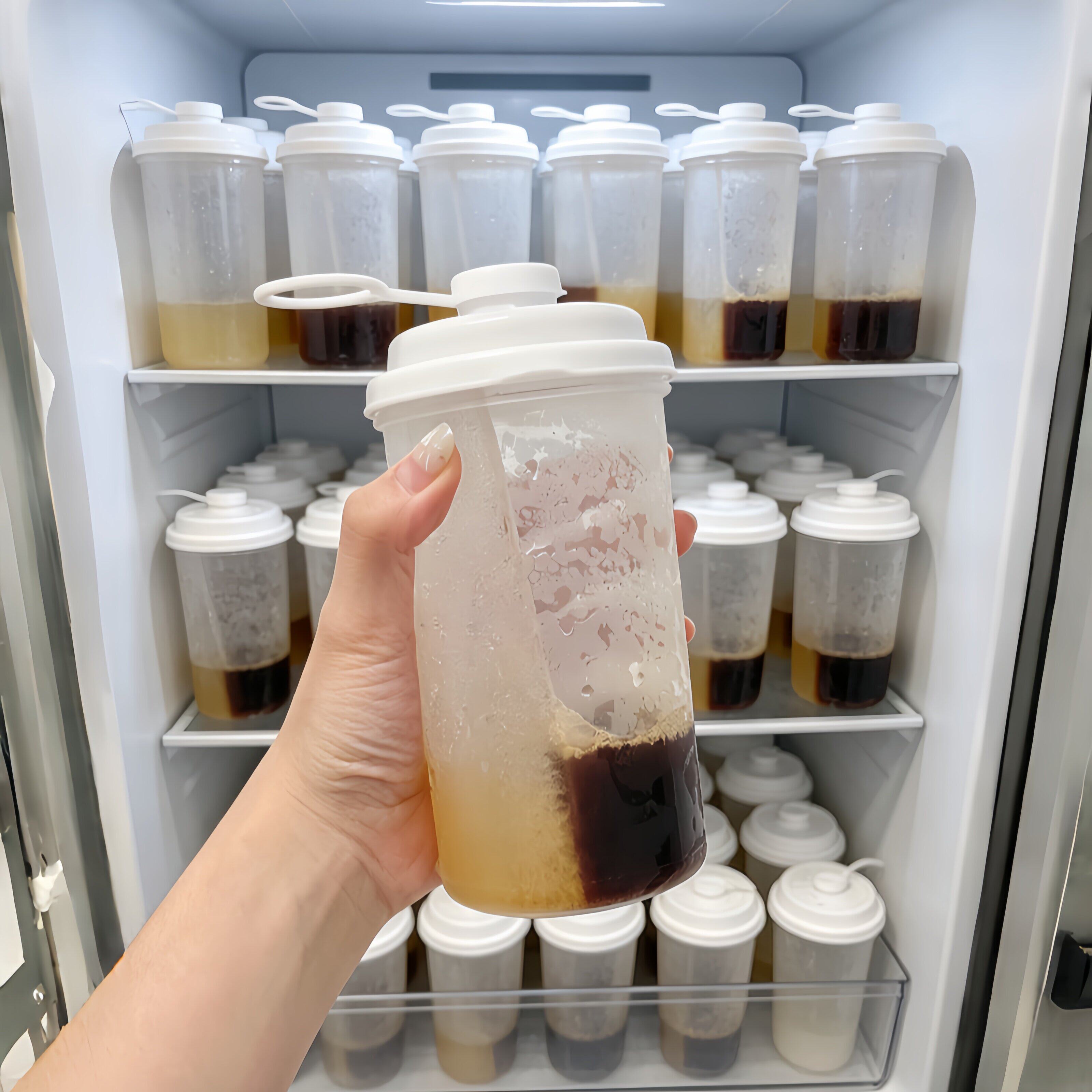 高颜值冷萃杯夏日随手咖啡杯家用冰箱冷藏便携式果汁瓶大容量水壶