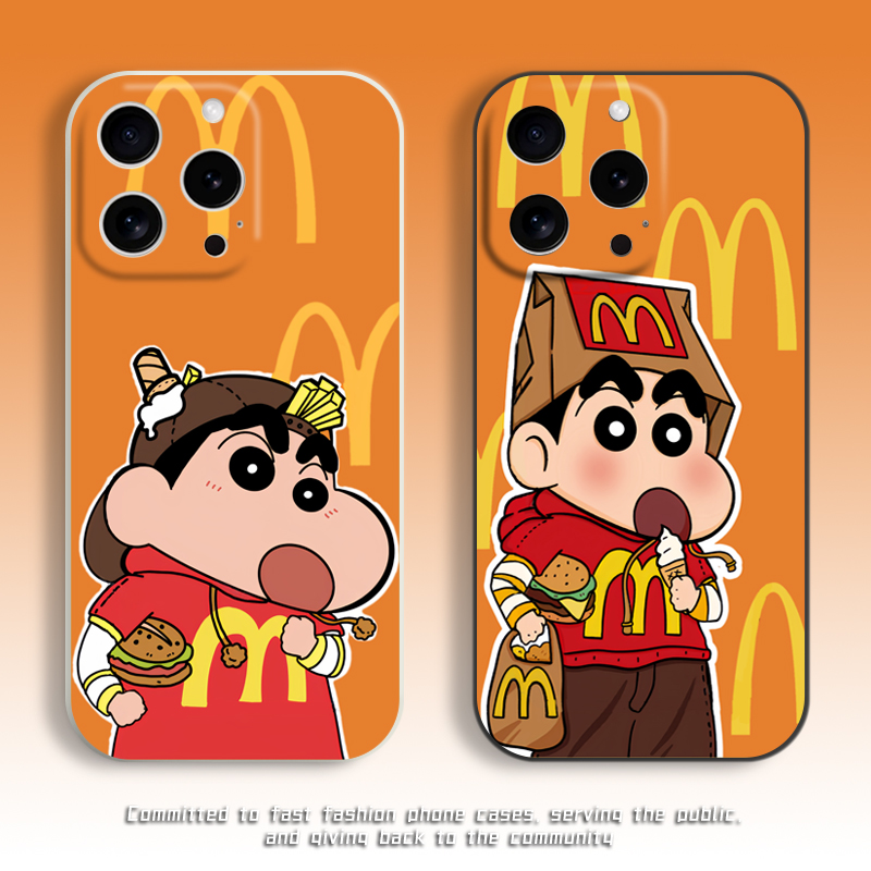 麦门蜡笔小新周边手机壳m记薯条