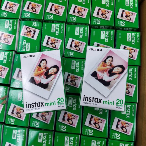 富士拍立得相纸一次成像三寸白边花边mini7/8/9/11/12/25/40/90