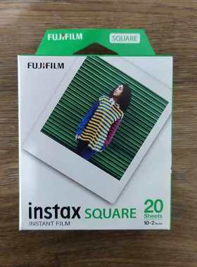 富士拍立得方形相纸SQ系列通用4寸方形白边20张SQ10/SQ20/SQ40