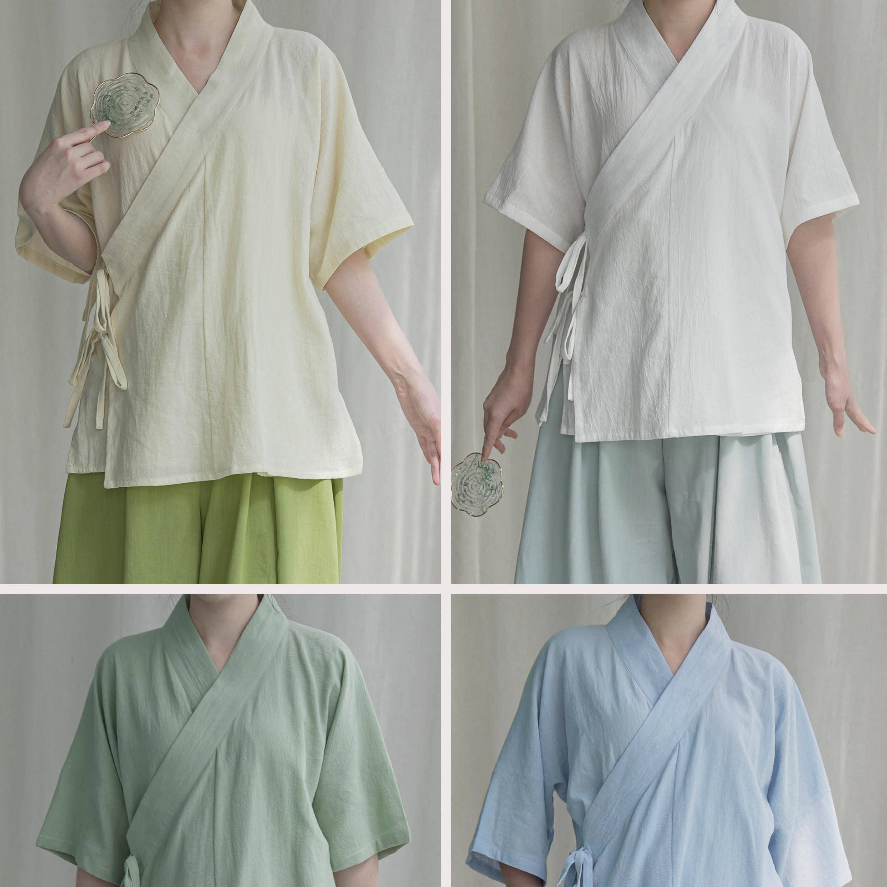 宋制短袖交领中衣 男女同款衣锦九都汉服打底窄袖棉舒适日常百搭