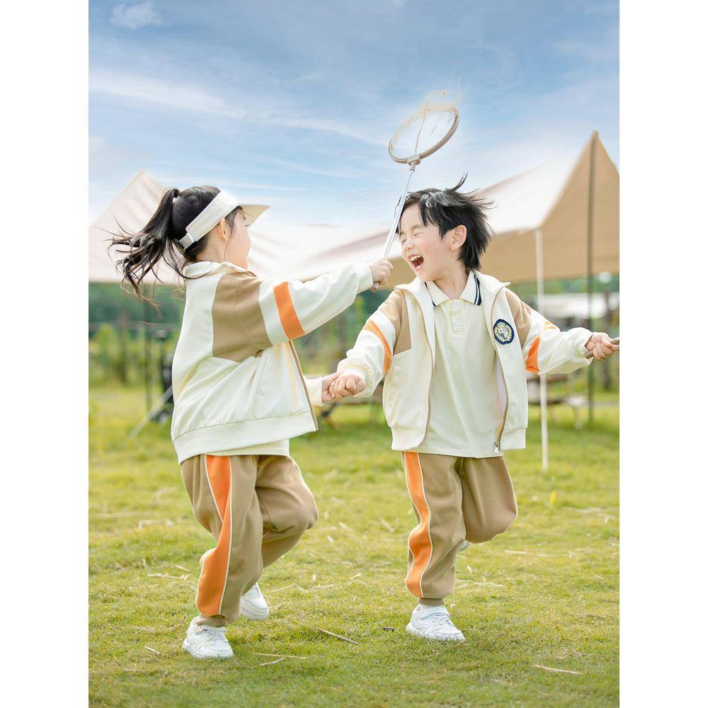 幼儿园园服春秋三件套小学生校服夏季套装儿童运动班服英伦风定制