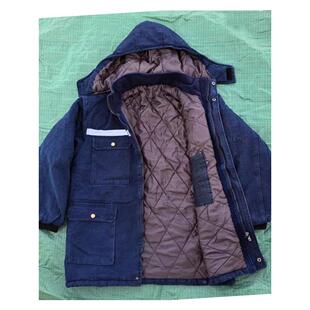 加厚牛仔工装 服装 裤 棉衣保暖劳动防护服冬季 焊接棉衣上衣 男式 冬季
