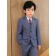 男童帅气钢琴主持演出服 套装 儿童马甲礼服春秋新款 英伦格子小西装