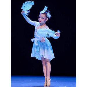 幼儿舞蹈鸾羽桃李杯青鹊古典舞舞蹈女童演出服舞台表演洋装定制